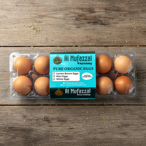 Al Mufazzal Pure Brown Organic Eggs – Pack of 12